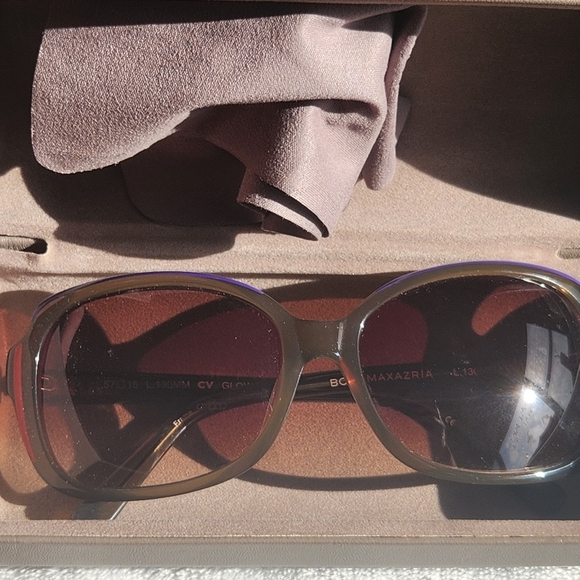 BCBGMAXAZRIA Glow Sunglasses With Purple And Red Detail On Frames - Picture 9 of 10